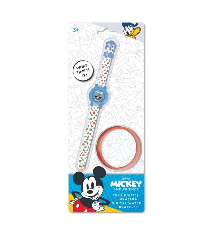 digital Mickey Mouse con pulsera silicona New Import Color UNICO Talla U