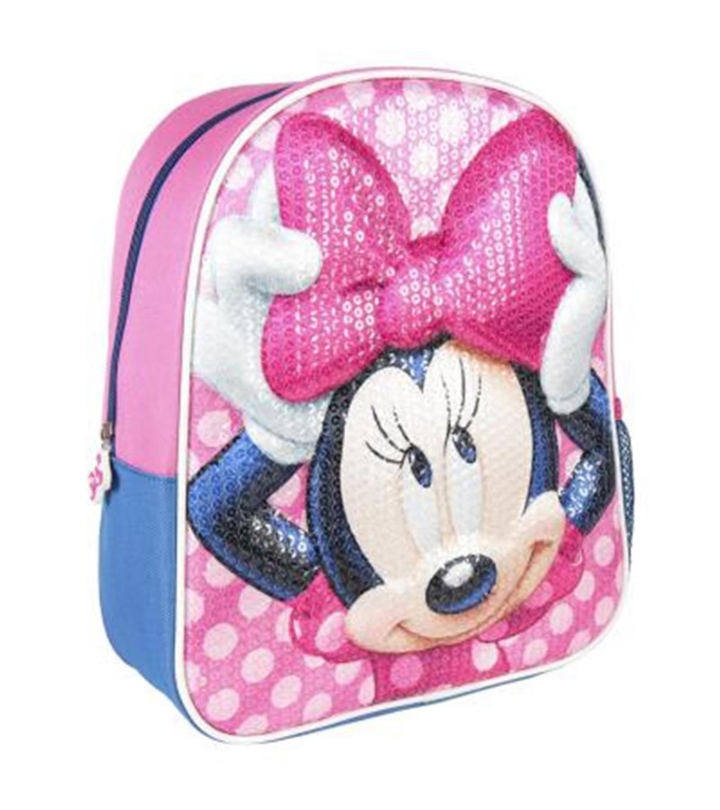 Mochila Infantil Minnie Mouse 3D lentejuelas Rosa, Artesania Cerda  2100002967 Color UNICO Talla U